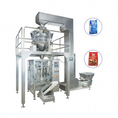 Hot sale vertical multihead weigher 50g peanut dry food packing machine